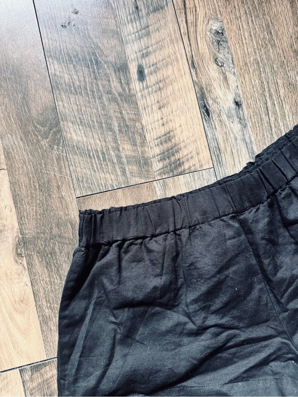 Victoria's Secret Linen Swim Coverup Elastic-Waist Athletic Shorts - Picture 3 of 5